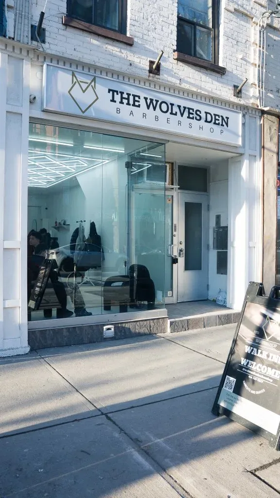 Wolvesden storefront and entrance on Queen Street West