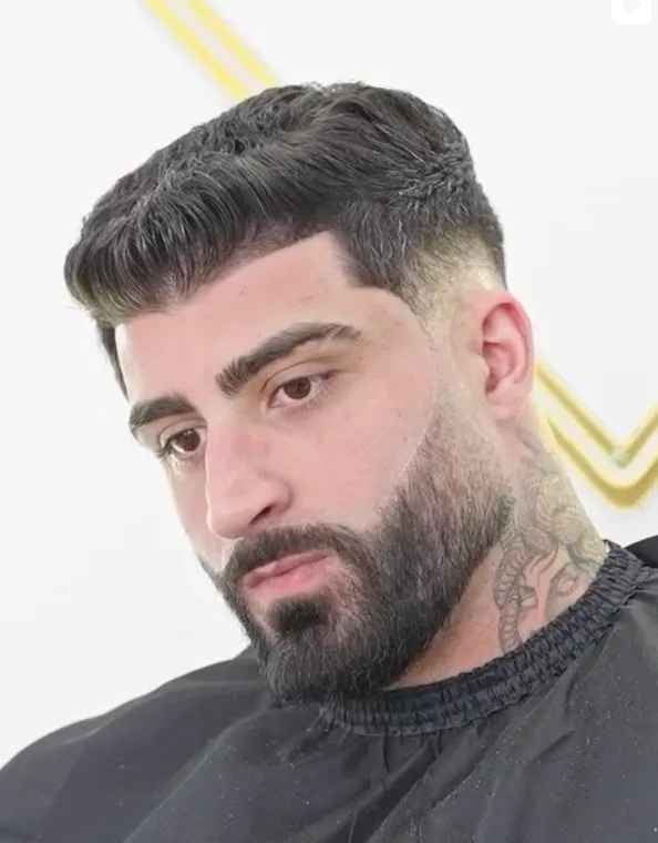 Curly top and short sides