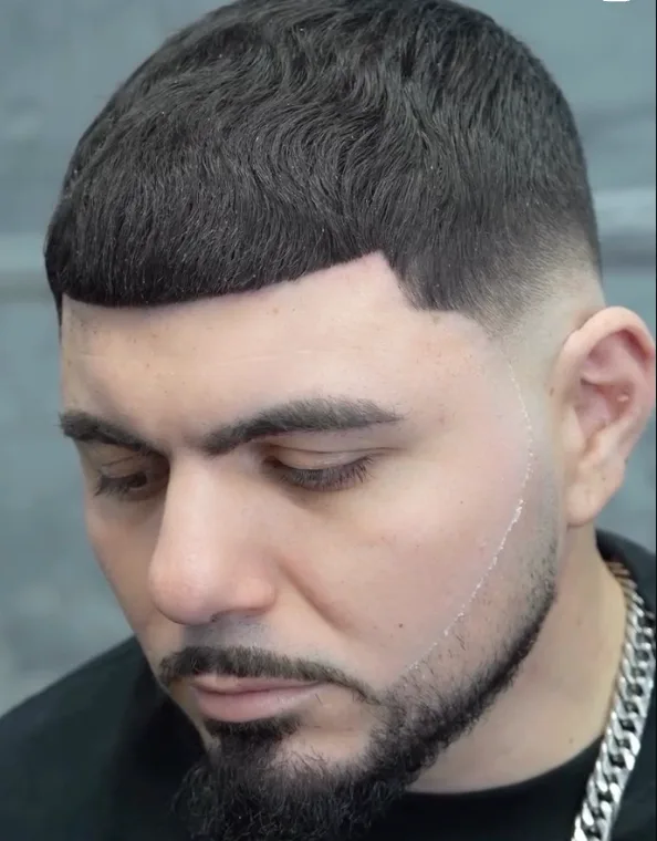 Haircut and beard detail